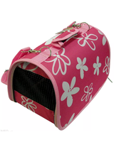 HILTON Torba transportowa Różowa kwiaty 43x24x26cm dla kota/psa