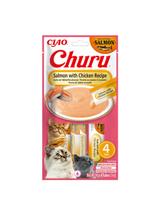 INABA CAT CHURU Salmon With Chicken 4x14g
