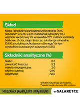 PEDIGREE Adult saszetka 100 g - mokra karma pełnoporcjowa, kawałki bogate w mieszankę jagnięciny i wątróbki w galaretce dla dorosłych psów