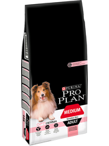 Purina Pro Plan Medium Adult Sensitive Skin Optiderma, łosoś i ryż 14kg   + niespodzianka dla psa GRATIS!