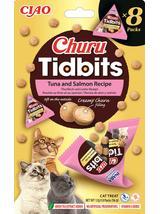 INABA Cat Churu Tidbits - tuńczyk i łosoś 8x12g