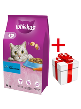 WHISKAS Adult 14 kg - sucha karma dla dorosłego kota, z pysznym tuńczykiem  + niespodzianka dla kota GRATIS!!!