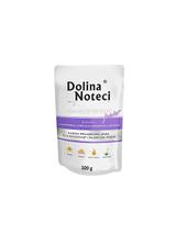 Dolina Noteci PREMIUM dla psów małych ras JUNIOR bogata w wątróbkę z królika z ozorami z jelenia saszetka 10x100g
