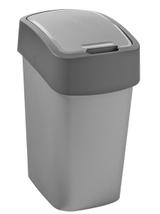 Curver Kosz na śmieci "FLIP BIN" 10L Srebrny/grafit