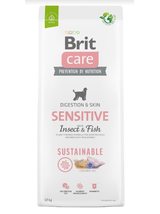 BRIT CARE Sustainable Sensitive Insect & Fish 12kg / Opakowanie uszkodzone (8683,9318,9394) !!!