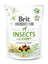 BRIT CARE Dog Crunchy Cracker Insects rich in Rabbit 200g