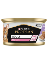 PRO PLAN Adult Delicate Mokra karma dla kota mus z indykiem 12x85g