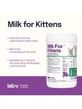 Lab-v Milk For Kittens - mleko dla kociąt  200g-Zestaw z butelką i smoczkami