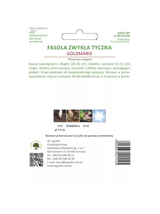 Fasola zwykła szparagowa tyczna żółtostrąkowa Goldmarie, typ Mamut - strąk szeroki, b. wczesna