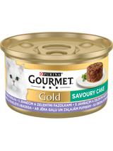 Purina Gourmet Gold Savoury Cake z jagnięciną i zieloną fasolką 12x85g
