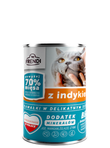 Frendi kawałki w delikatnym sosie z indykiem 400g dla kota