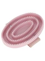Covalliero Kids Zgrzebło dla konia Lilli Starlight, ze szlufką, różowy, 13 cm