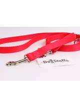 DogStuffs Smycz Regulowana – Czerwona 15mm/220cm