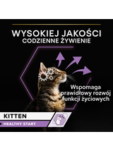 PRO PLAN Nutrisavour Kitten Karma dla kociąt delikatne kawałki z indykiem w sosie 26x85g