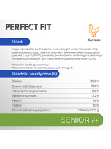PERFECT FIT (Senior 7+) 4x750g Bogaty w kurczaka - sucha karma dla kota starszego