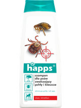 HAPPS Szampon + Aerozol dla psów zwalczający pchły i kleszcze