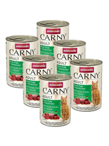 ANIMONDA Cat Carny Adult smak: wołowina, indyk i królik 6x400g