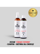 PET Shampoo Argan Oil_Szampon Arganowy 250ml Hypoallergenic + Pet Magic Mist - Magiczna Mgiełka do Sierści 250ml Łatwe rozczesywanie i odżywiona sierść