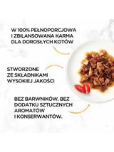 Purina Gourmet Gold z wołowiną i kurczakiem w sosie z pomidorami 72x85g