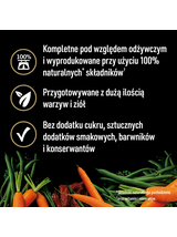 CESAR puszka 12x400g - mokra karma pełnoporcjowa dla dorosłych psów bogata w wołowinę, przybrana marchewką, fasolką i ziołami