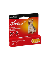 Fiprex S, 75 mg/ml, roztwór do nakrapiania dla psów (3szt)