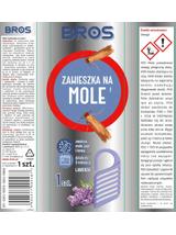 BROS Zawieszka na mole odzieżowe, ubraniowe lawendowa 1 szt.