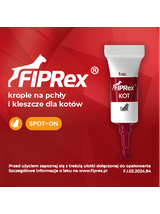 Fiprex KOT, 52,5 mg/0,7 ml, roztwór do nakrapiania dla kotów