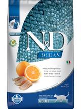 Farmina N&D Ocean feline HERRING & ORANGE ADULT 5kg