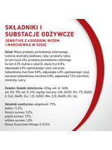 PURINA ONE Sensitive Mini/Small Karma dla dorosłych psów z łososiem i ryżem i marchewką w sosie 85g
