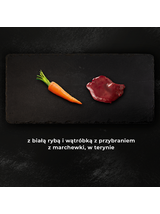 SHEBA puszka 400 g Nature's Collection – mokra pełnoporcjowa karma dla dorosłych kotów, z białą rybą i wątróbką z przybraniem z marchewki, w terynie