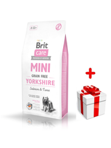BRIT CARE Mini Grain-Free Yorkshire 400g + niespodzianka dla psa GRATIS!