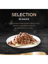 SHEBA® Selection 22x85g z Cielęciną - mokra karma dla kotów w sosie