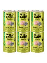WILD FARM Premium Grain Free Chicken and Sprats 6x400g  - bezzbożowa karma dla kota