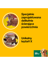 PEDIGREE DentaStix (duże rasy) przysmak dentystyczny dla psów 56 szt. - 8x270g