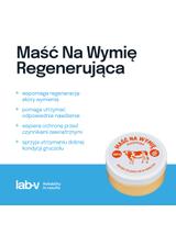 Lab-v Maść Regenerująca Na Wymię - Maść Poprawiająca Zdrowotność Gruczołu Mlecznego Dla Zwierząt 500g