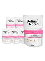Dolina Noteci PREMIUM dla psów małych ras JUNIOR bogata w serca z indyka z wątróbką z gęsi saszetka  10x100g