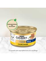 Purina Gourmet Gold mus z kurczakiem 72x85g