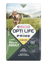 VERSELE-LAGA Opti Life Prime Adult Chicken 2,5kg - karma bezzbożowa dla dla dorosłych psów z kurczakiem + niespodzianka dla psa GRATIS!