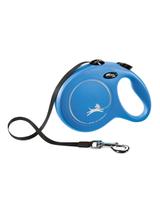 FLEXI Smycz oryginalna New Classic L niebieska - 8m do 50kg - taśma