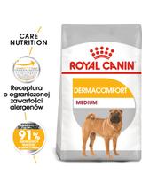 ROYAL CANIN CCN Medium Dermacomfort 11,9kg karma sucha dla psów dorosłych, ras średnich, o wrażliwej skórze, skłonnej do podrażnień / Opakowanie uszkodzone (4686) !!!