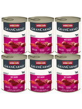ANIMONDA GranCarno Adult Dog smak: z sercami 6x800g