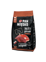 PAN MIĘSKO Wołowina z jeleniem M 5kg dla kota
