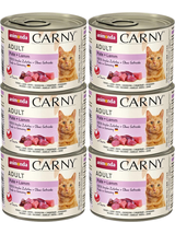 ANIMONDA Cat Carny Adult smak: indyk, jagnięcina 6x200g