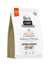 BRIT CARE Dog Hypoallergenic Dog Show Champion Salmon & Herring 3kg + niespodzianka dla psa GRATIS!