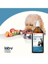 Lab-v Cod Liver Oil – Olej z wątroby dorsza 100% dla psa i kota 500ml