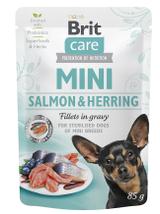 Brit Care Mini Salmon & Herring fillets in gravy 85g