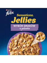 FELIX Sensation Jellies Karma dla kotów wybór smaków w galaretce 12x85g