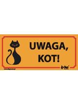 DINGO tabliczka ostrzegawcza "UWAGA KOT"