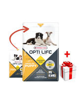 VERSELE-LAGA Opti Life Puppy Medium 12,5kg - z kurczakiem - dla szczeniąt średnich ras + niespodzianka dla psa GRATIS!