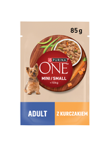 PURINA ONE Adult Mini/Small Karma dla dorosłych psów 26x85g